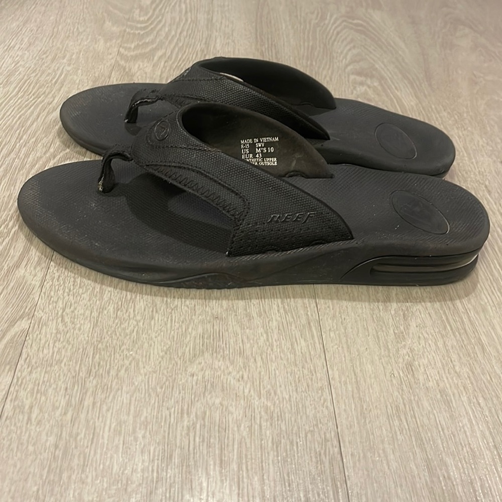 Reef Fanning Black Flip Flop Mint